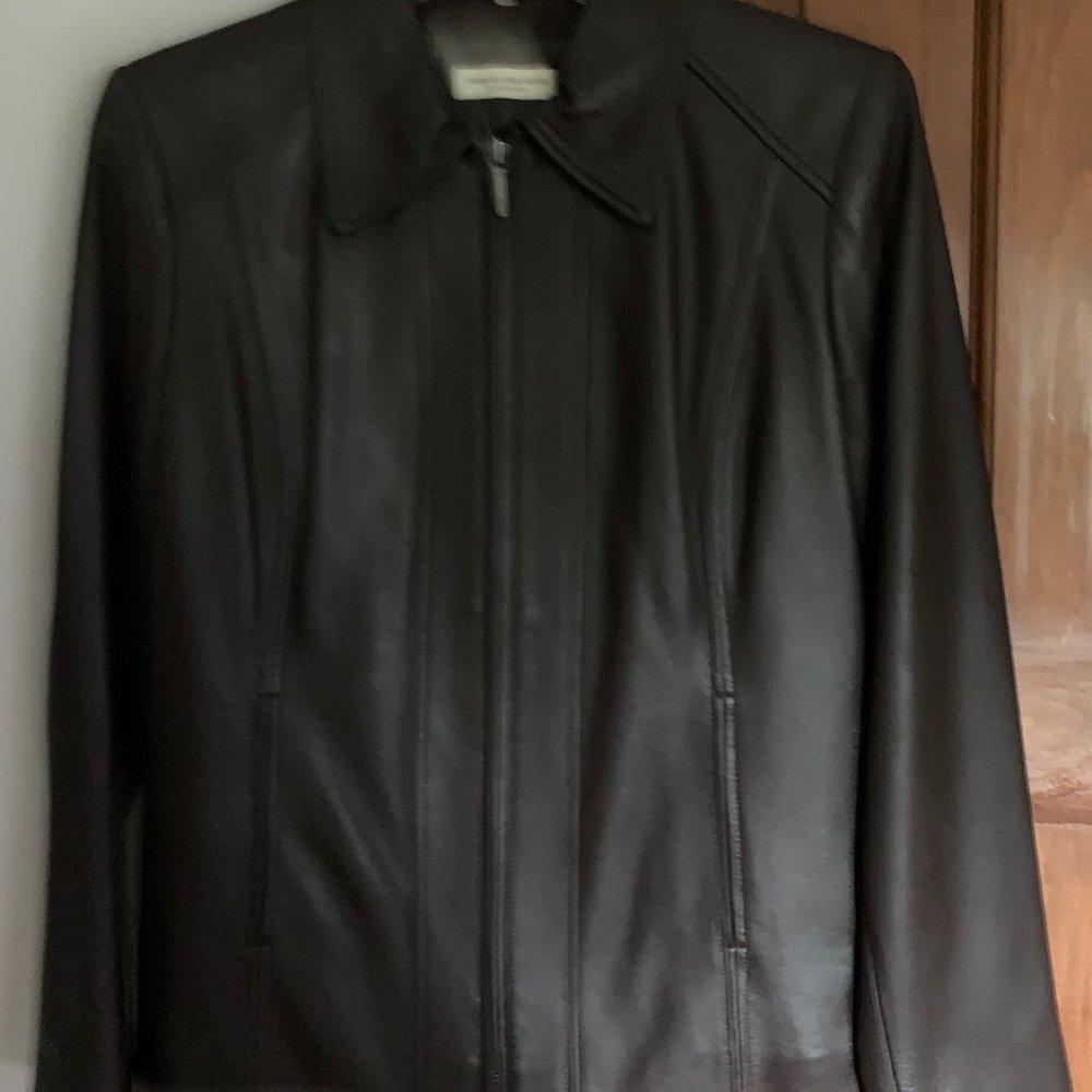 Valerie Stevens Leather Jacket, Size Small